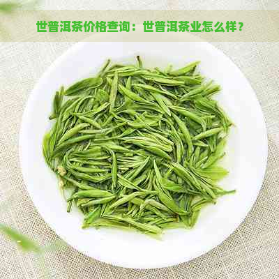 世普洱茶价格查询：世普洱茶业怎么样？