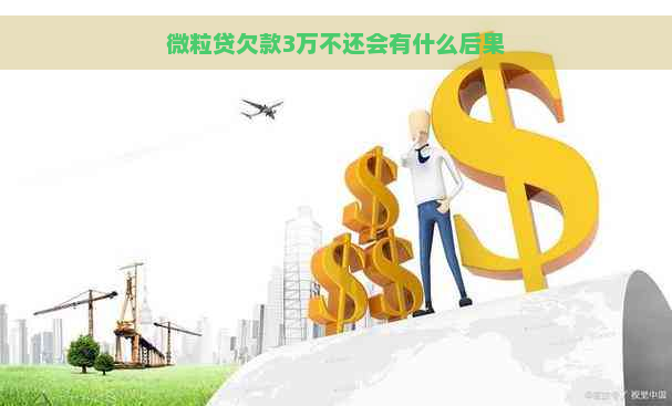 微粒贷欠款3万不还会有什么后果