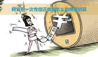 网贷想一次性偿还本金怎么协商更划算