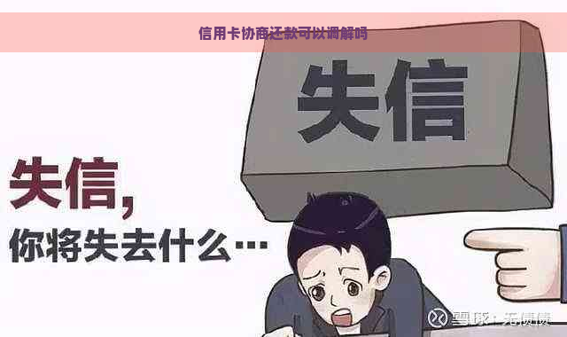 信用卡协商还款可以调解吗