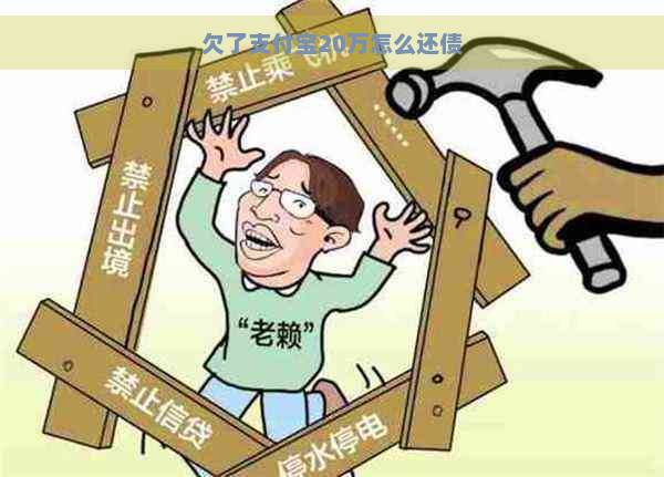 欠了支付宝20万怎么还债