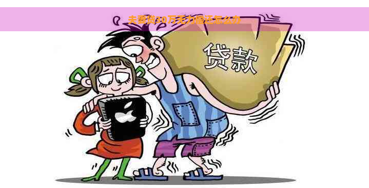 夫妻贷30万无力偿还怎么办