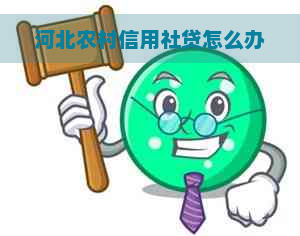 河北农村信用社贷怎么办