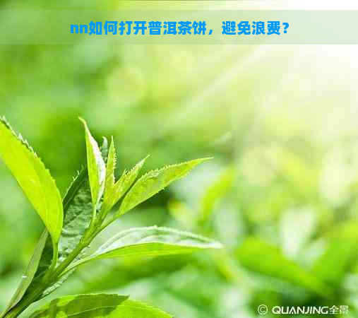 nn如何打开普洱茶饼，避免浪费？