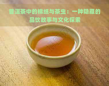 普洱茶中的棉纸与茶虫：一种隐藏的品饮故事与文化探索