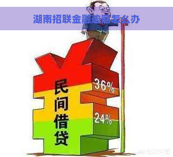 湖南招联金融逾期怎么办