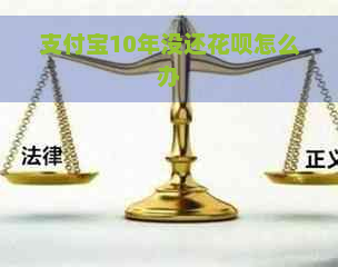 支付宝10年没还花呗怎么办