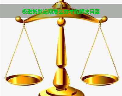 极融贷款逾期怎么办才能解决问题