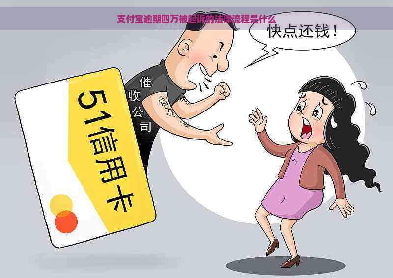 支付宝逾期四万被起诉的法律流程是什么