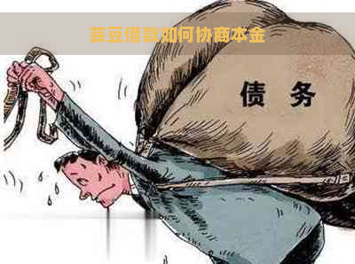 芸豆借款如何协商本金