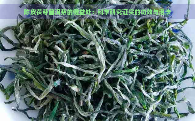 陈皮茯苓普洱茶的健益处：科学研究证实的功效与泡法