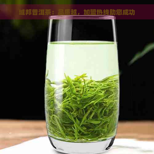 域邦普洱茶：品质越，加盟热线助您成功