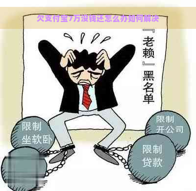 欠支付宝7万没钱还怎么办如何解决