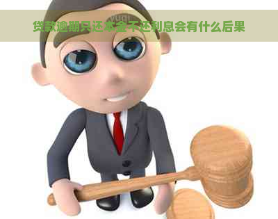 贷款逾期只还本金不还利息会有什么后果