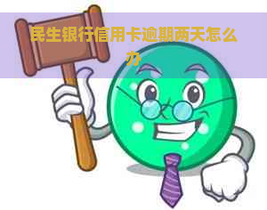 民生银行信用卡逾期两天怎么办