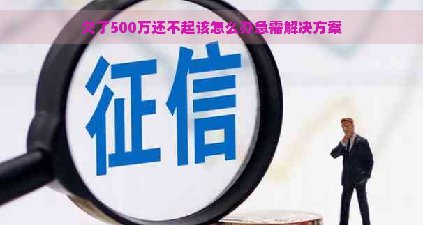 欠了500万还不起该怎么办急需解决方案