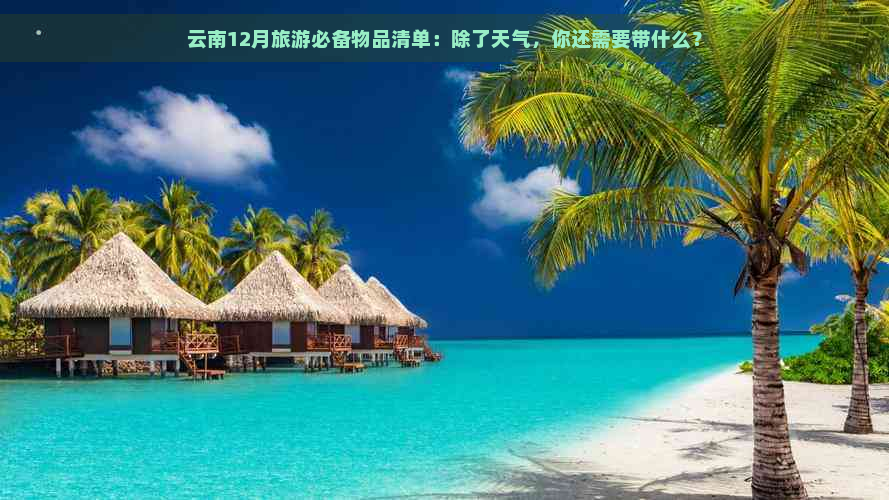 云南12月旅游必备物品清单：除了天气，你还需要带什么？