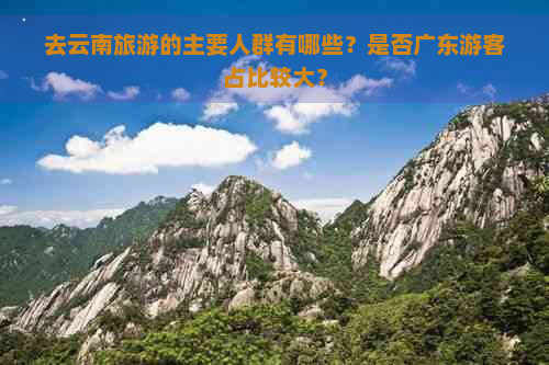 去云南旅游的主要人群有哪些？是否广东游客占比较大？