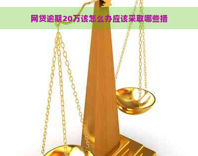 网贷逾期20万该怎么办应该采取哪些措