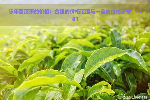 陈年普洱茶的价格：合理的价格范围与一盒的价格参考 - 7581