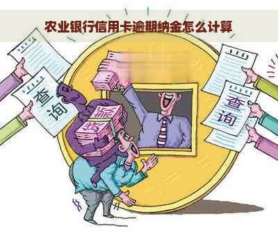 农业银行信用卡逾期纳金怎么计算