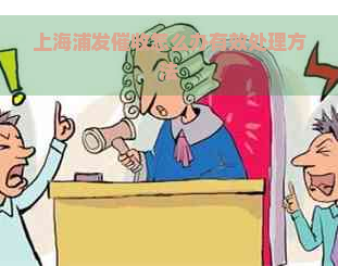 上海浦发怎么办有效处理方法