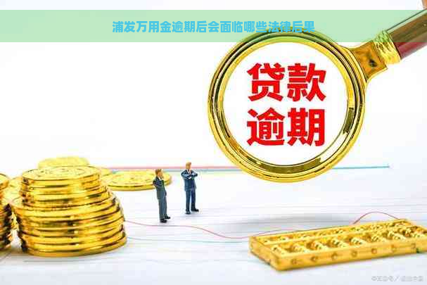 浦发万用金逾期后会面临哪些法律后果