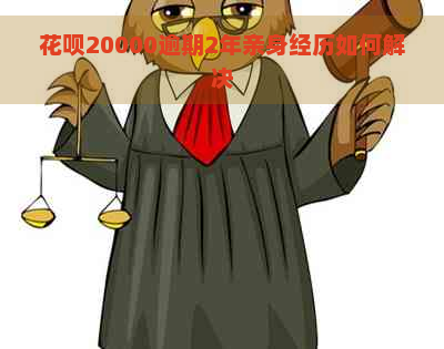 花呗20000逾期2年亲身经历如何解决