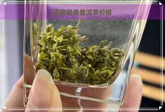 正宗懿香普洱茶价格