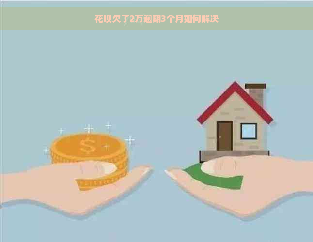 花呗欠了2万逾期3个月如何解决