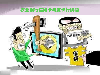 农业银行信用卡与发卡行协商