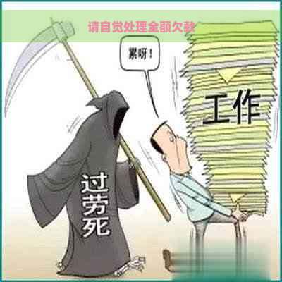 请自觉处理全额欠款