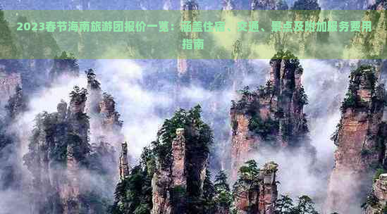 2023春节海南旅游团报价一览：涵盖住宿、交通、景点及附加服务费用指南