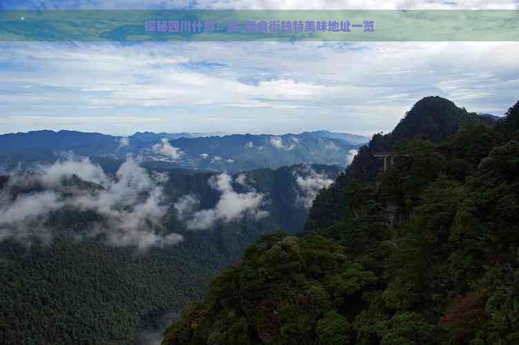 探秘四川什邡：缇庨美食街独特美味地址一览