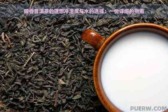 糯香普洱茶的理想冲泡度与水的选择：一份详细的指南