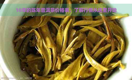 10年的陈年普洱茶价格表，了解行情从这里开始