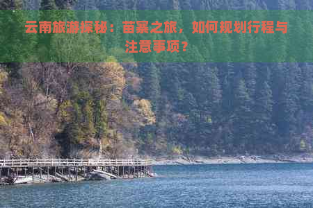 云南旅游探秘：苗寨之旅，如何规划行程与注意事项？