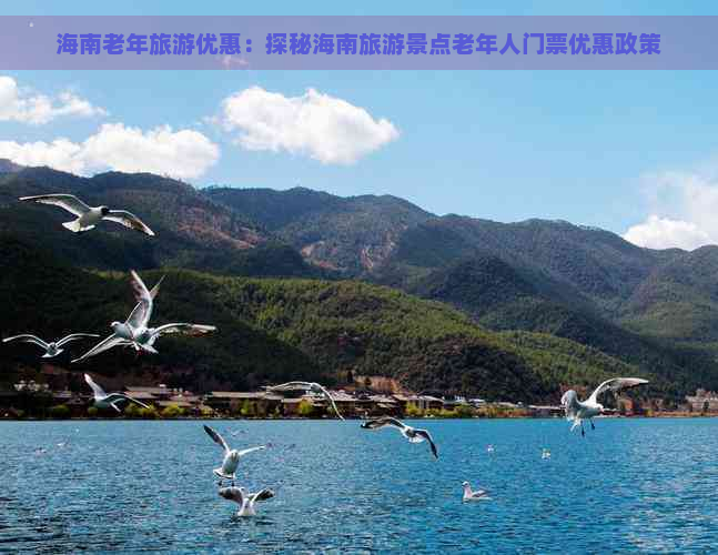 海南老年旅游优惠：探秘海南旅游景点老年人门票优惠政策