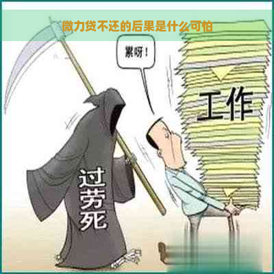 微力贷不还的后果是什么可怕