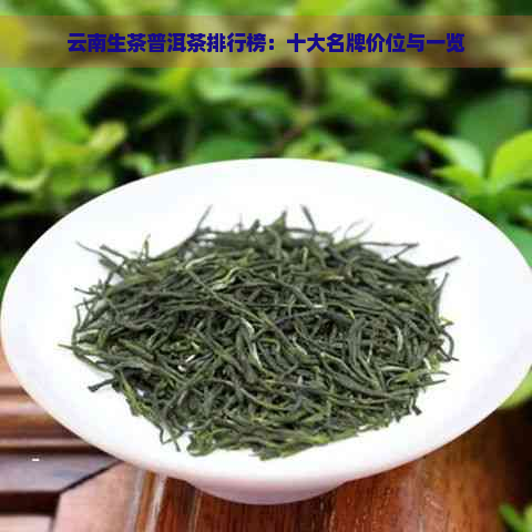 云南生茶普洱茶排行榜：十大名牌价位与一览