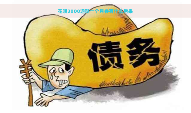 花呗3000逾期一个月会有什么后果