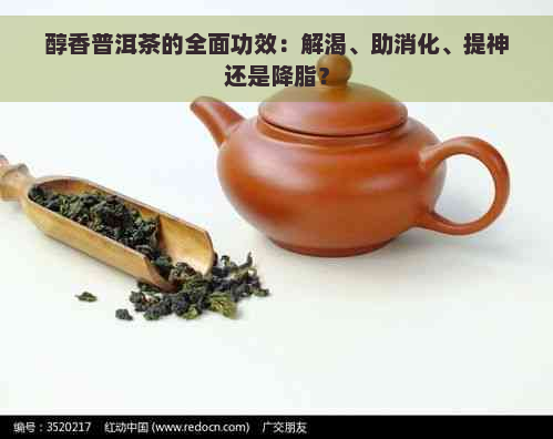 醇香普洱茶的全面功效：解渴、助消化、提神还是降脂？