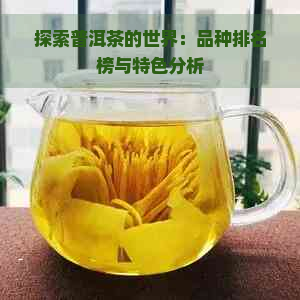 探索普洱茶的世界：品种排名榜与特色分析