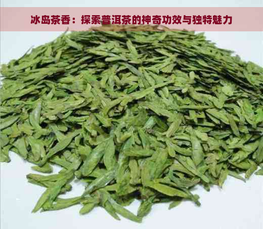 冰岛茶香：探索普洱茶的神奇功效与独特魅力