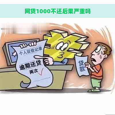 网贷1000不还后果严重吗