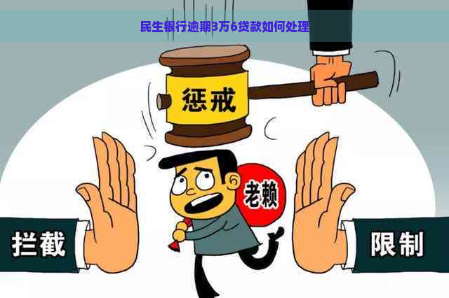 民生银行逾期3万6贷款如何处理