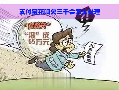 支付宝花呗欠三千会怎么处理