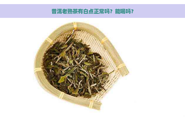 普洱老熟茶有白点正常吗？能喝吗？