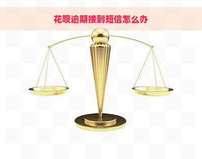 花呗逾期接到短信怎么办