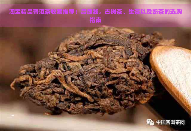 淘宝精品普洱茶收藏推荐：品质越，古树茶、生茶以及熟茶的选购指南